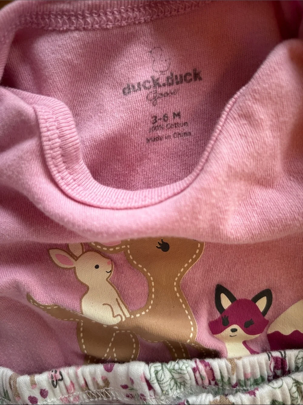 Carter's Pink and Cream Baby Girls Matching Outfit Set
